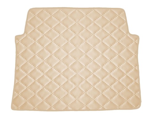 Beige gestepptes kunstleder - beige,